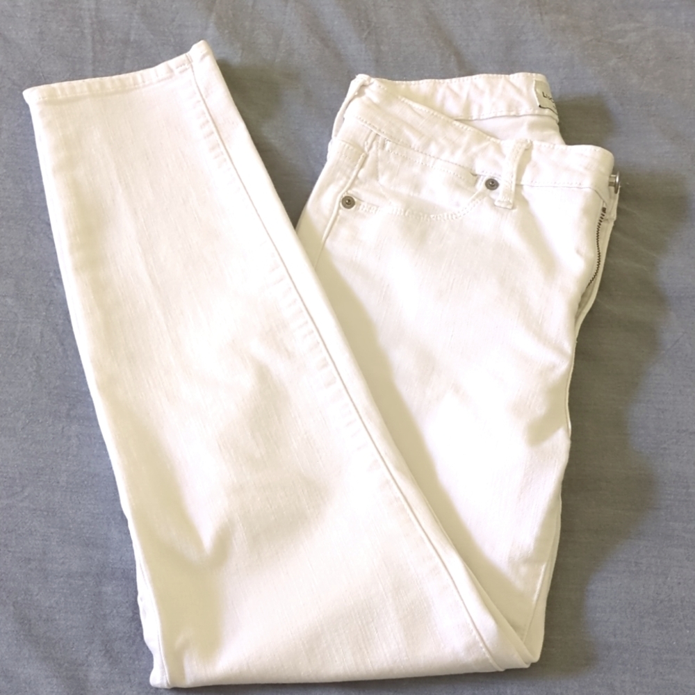Lucky Brand white skinny jeans, sz 4/27